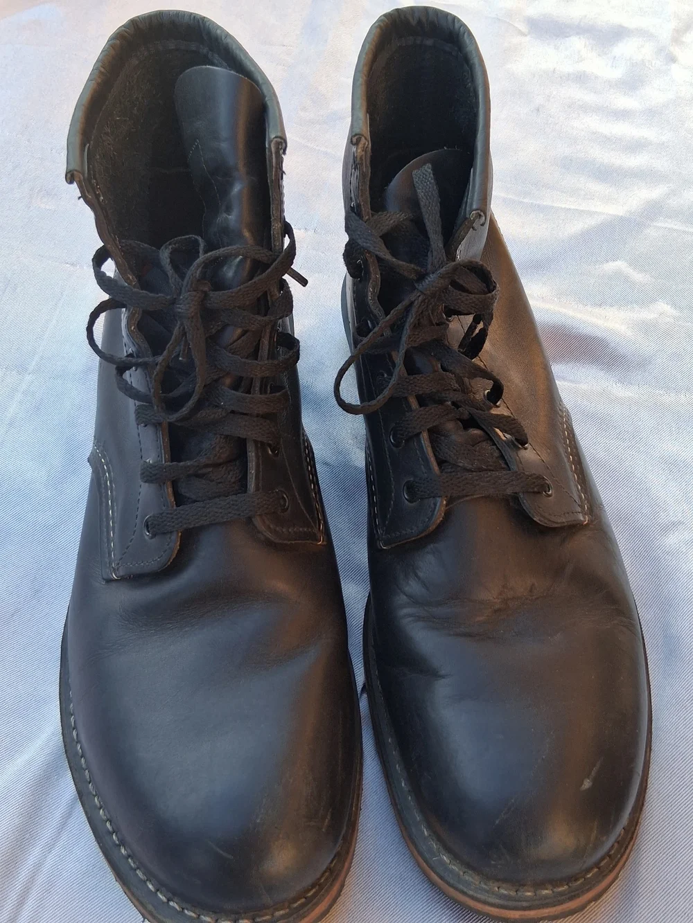 Red Wing Shoes Black Leather Chukka Boots Sz.13 Made In Usa